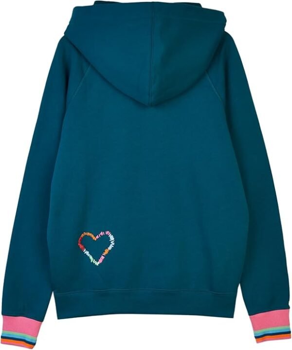Mira Mikati Heart Embroidered Hoodie - Image 2